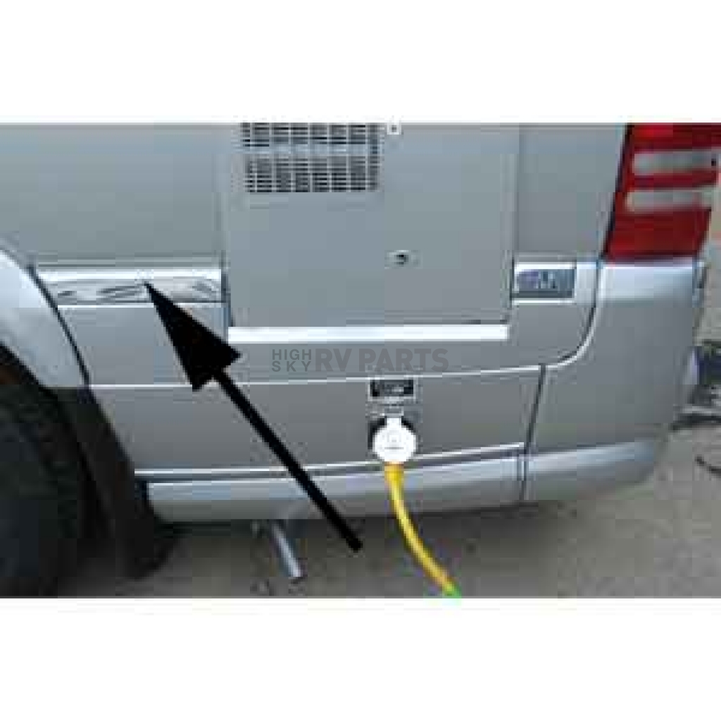 Airstream Interstate Chrome Trim Driver Side Rear Quarter Panel